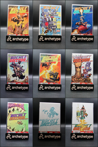 Rocket Raccoon #1-11 + Variants – Marvel (2014) Full Run NM+ Avg Skottie