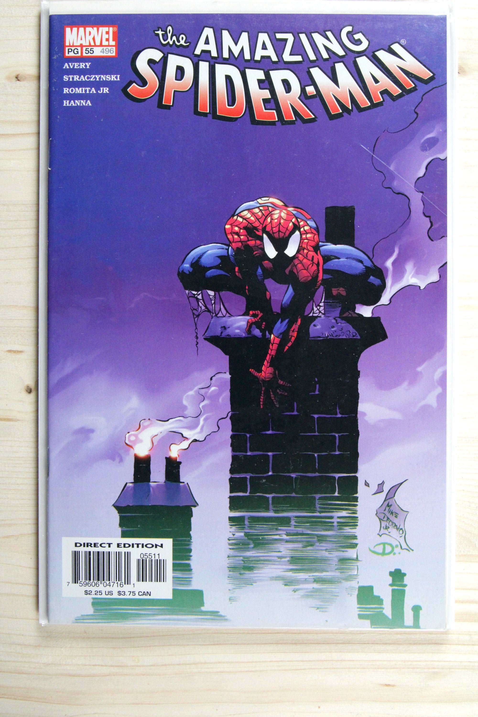 The Amazing Spider-Man #496 – Marvel (2003) 9.4 NM John Romita art | Stan Lee story