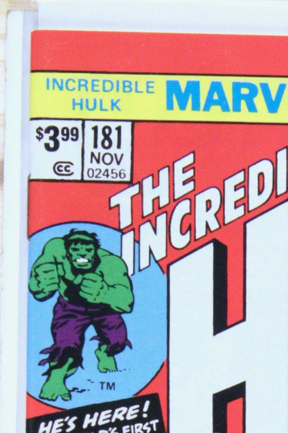 The Incredible Hulk #181 – Marvel (2023) 9.6 NM+ Facsimile