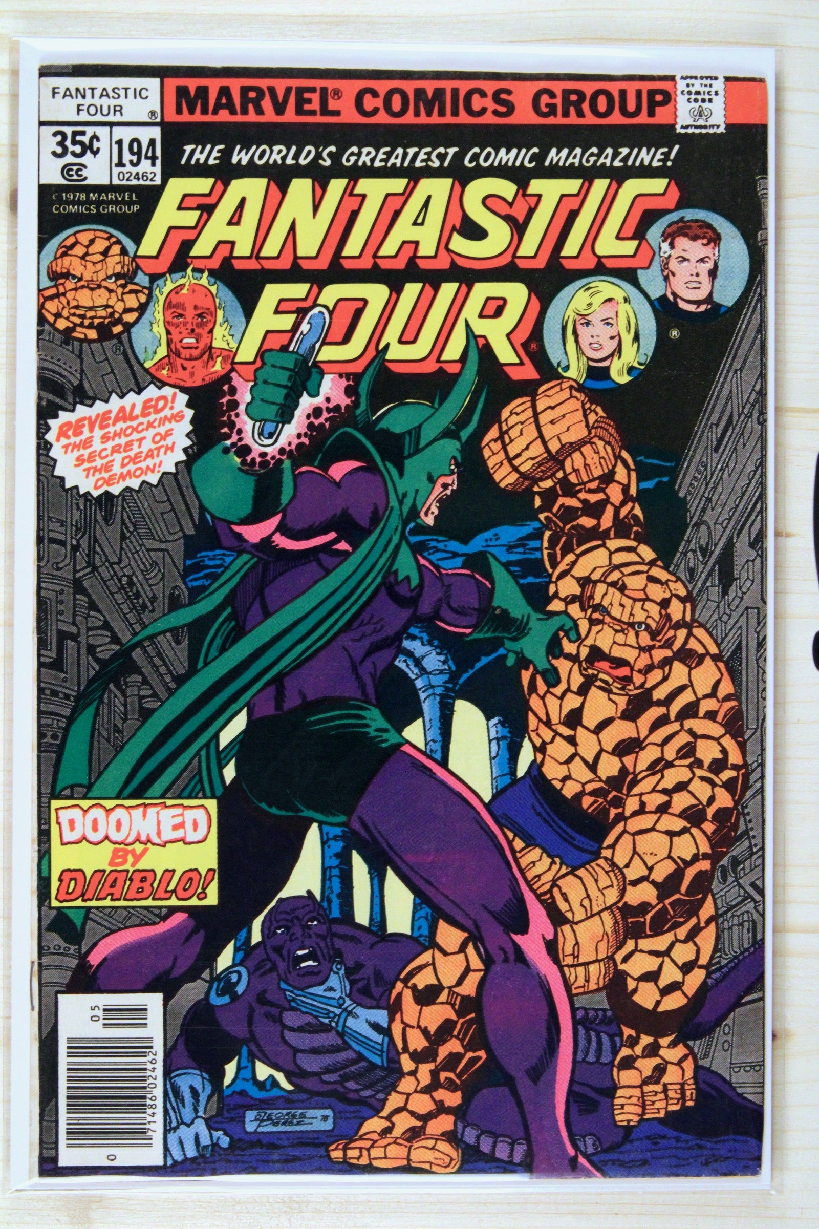 Fantastic Four #194 – Marvel (1978) 7.0 FN/VF Newsstand Edition