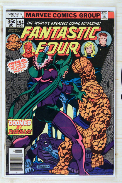 Fantastic Four #194 – Marvel (1978) 7.0 FN/VF Newsstand Edition