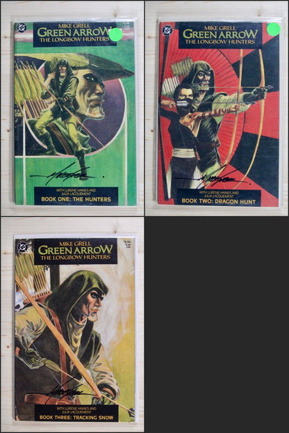 Green Arrow: The Longbow Hunters #1-3 – DC (1987) Full Series 3x Signed Grell