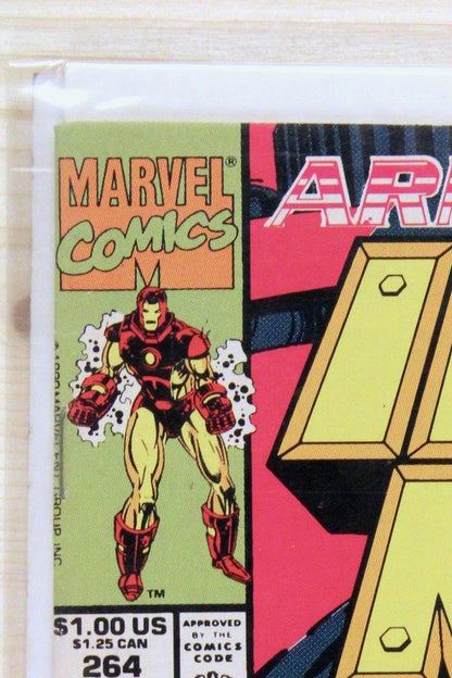 Iron Man #264 – Marvel (1991) 9.0 VF/NM Armor Wars II | John Byrne story | Newsstand Edition