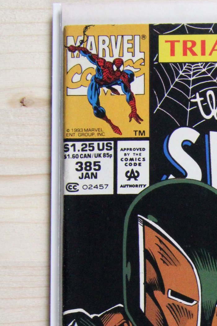 The Amazing Spider-Man #383 – Marvel (1993) 8.5 VF+ Trial by Jury | Newsstand