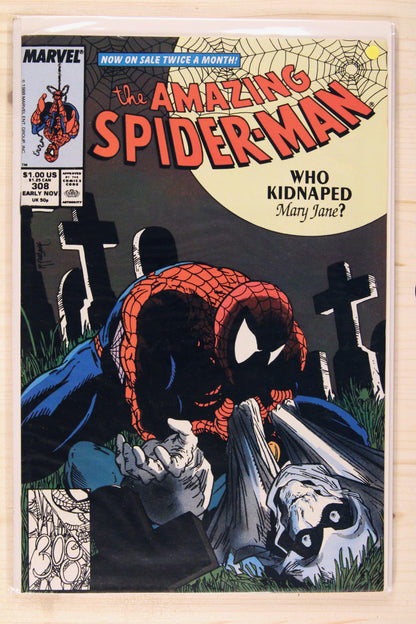 The Amazing Spider-Man #308 – Marvel (1988) 9.0 VF/NM Todd McFarlane art