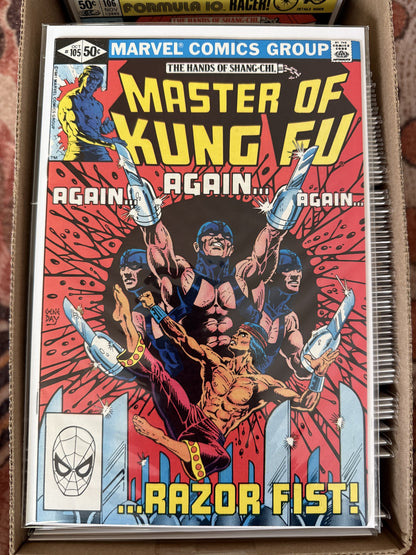 Shang-Chi, Master of Kung Fu #17-125 + King Sized & Annuals – Marvel (1975) (114 Issues)