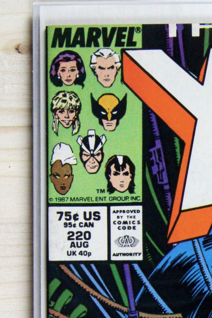 The Uncanny X-Men #220 – Marvel (1987) 9.0 VF/NM Chris Claremont story | Marc Silvestri art