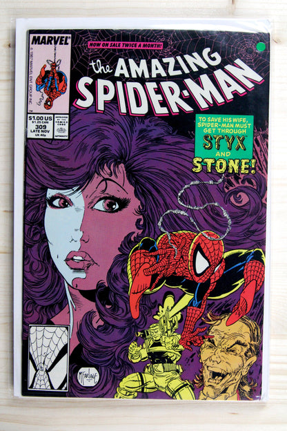 The Amazing Spider-Man #309 – Marvel (1988) 8.0 VF Todd McFarlane art