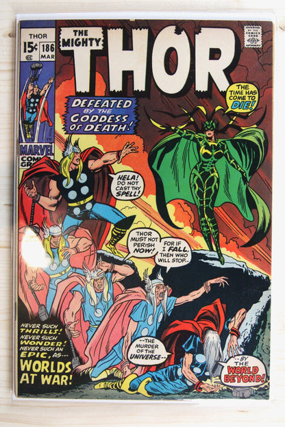 Thor #186 – Marvel (1971) 6.0 FN Joe Sinnott | Stan Lee story