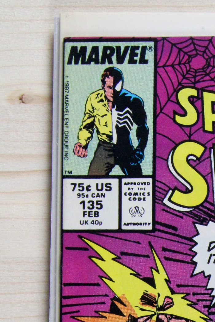 The Spectacular Spider-Man #135 – Marvel (1988) 9.2 NM- Sin-Eater Released