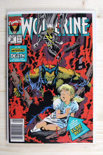 Wolverine #39 – Marvel (1991) 8.0 VF Marc Silvestri art | Newsstand