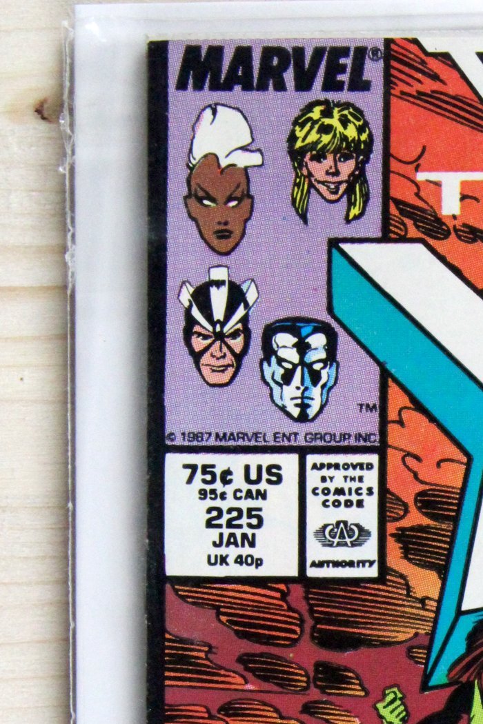 The Uncanny X-Men #225 – Marvel (1988) 9.0 VF/NM Fall of the Mutants | Chris Claremont story | Marc Silvestri art