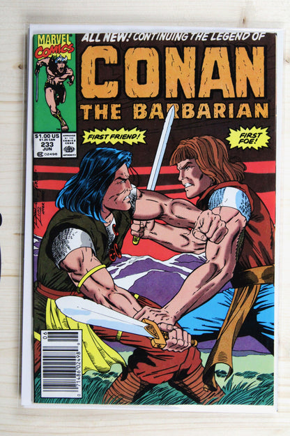 Conan the Barbarian #233 – Marvel (1990) 8.5 VF+ Newsstand Edition