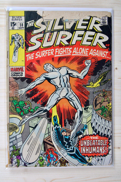 The Silver Surfer #18 – Marvel (1970) 1.5 FR/GD Jack Kirby art | Stan Lee story