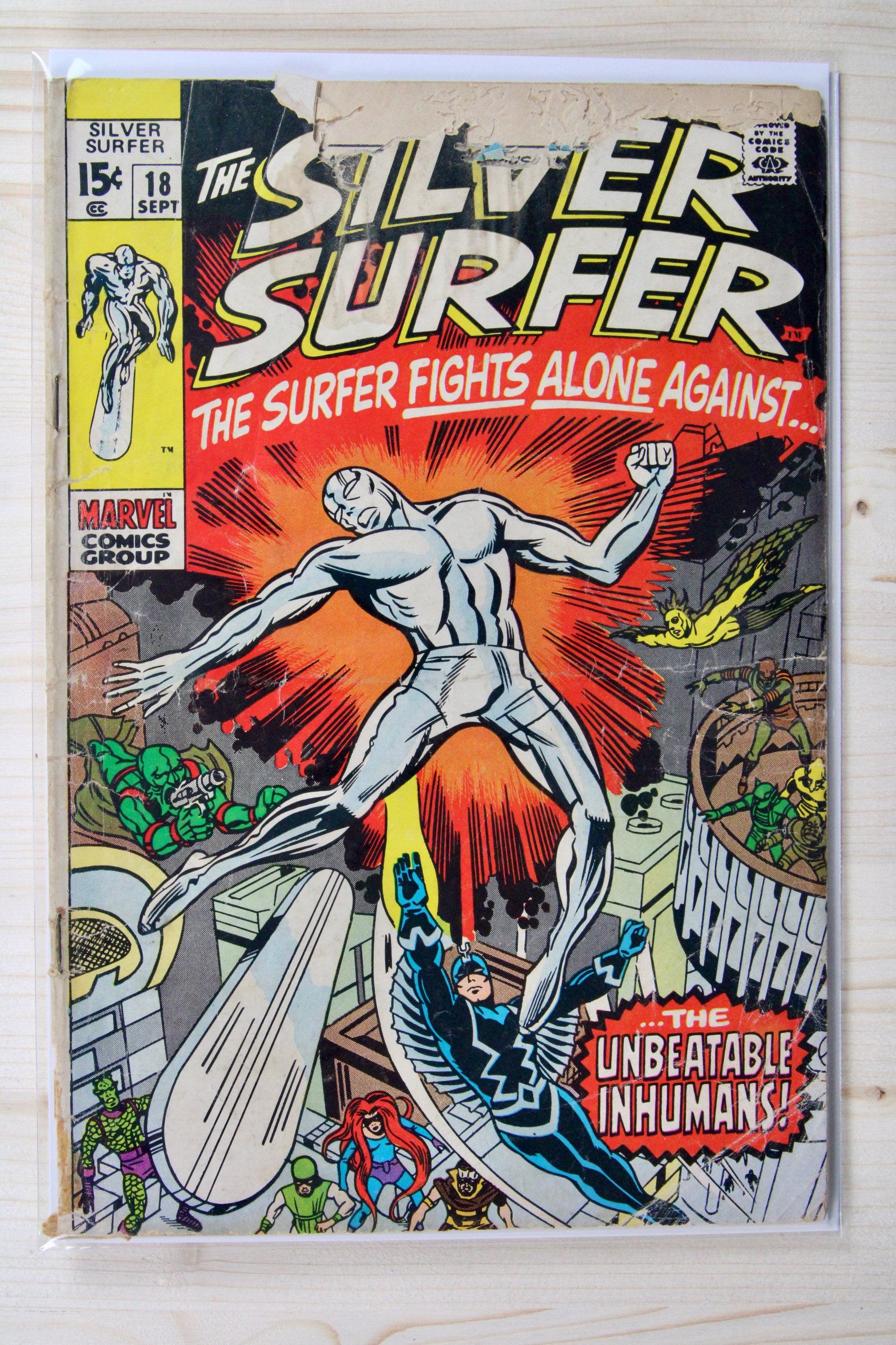 The Silver Surfer #18 – Marvel (1970) 1.5 FR/GD Jack Kirby art | Stan Lee story