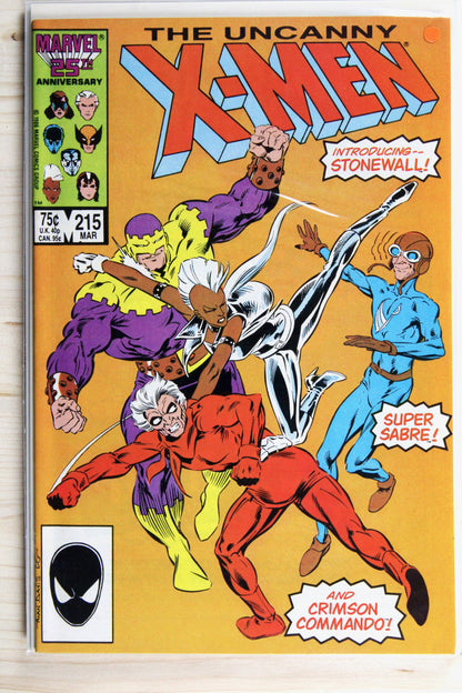 The Uncanny X-Men #215 – Marvel (1987) 9.0 VF/NM Chris Claremont story