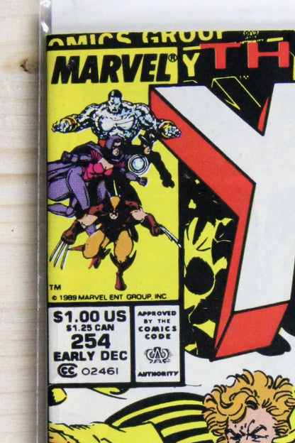 The Uncanny X-Men #254 – Marvel (1989) 8.0 VF Muir Island Saga | Chris Claremont story | Jim Lee cover | Newsstand