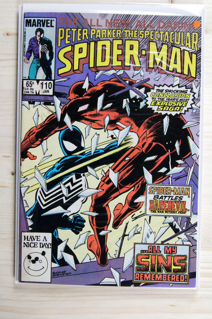 The Spectacular Spider-Man #110 – Marvel (1986) 6.5 FN+