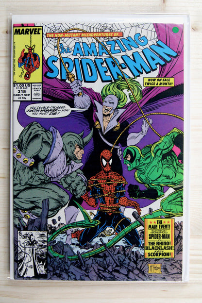The Amazing Spider-Man #319 – Marvel (1989) 9.4 NM Todd McFarlane art