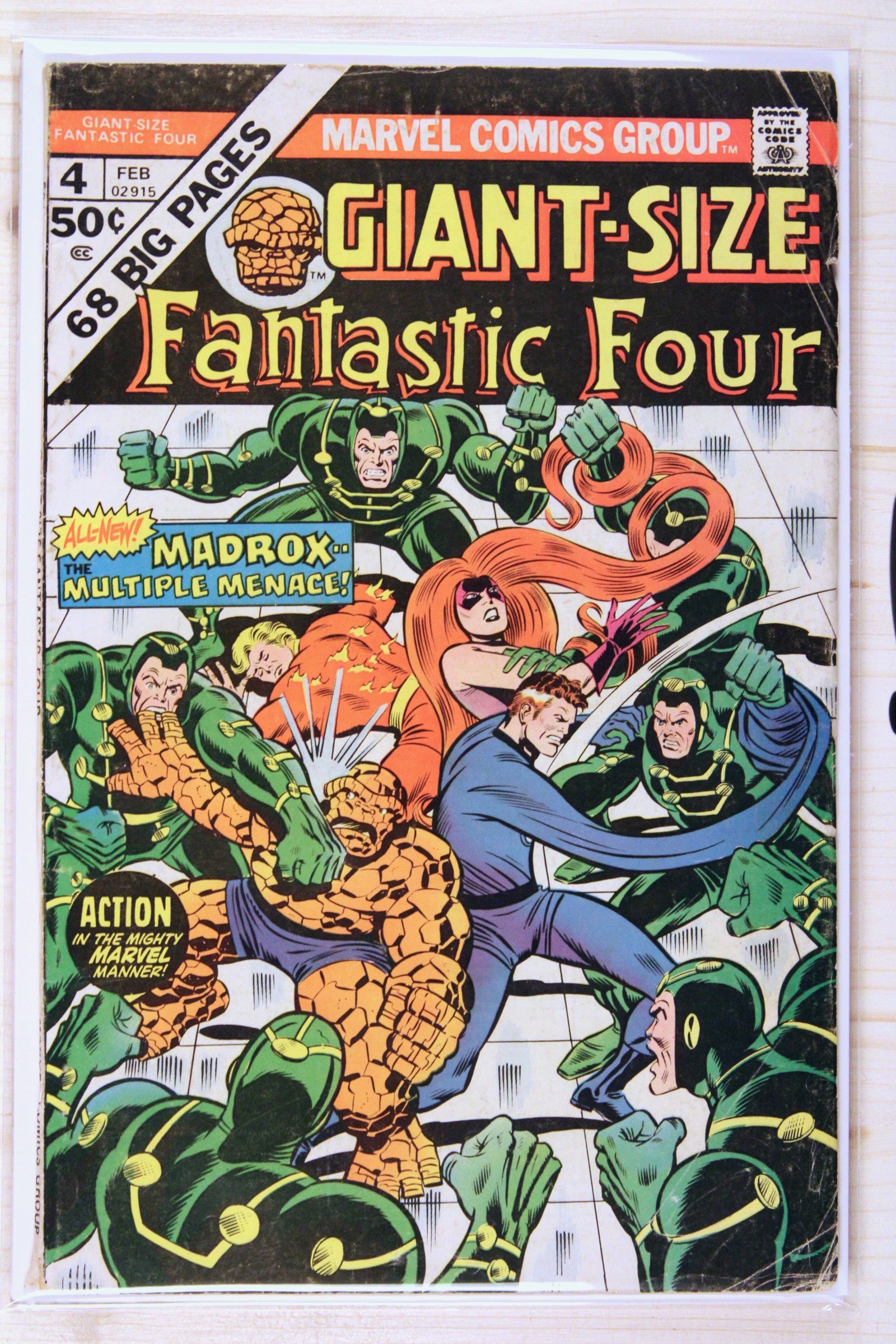 Giant-Size Fantastic Four #4 – Marvel (1975) 3.5 VG- Chris Claremont story | Jack Kirby art
