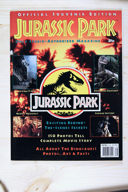 Jurassic Park Official Souvenir Edition - Only Studio-Authorized Magazine – Topps (1993)