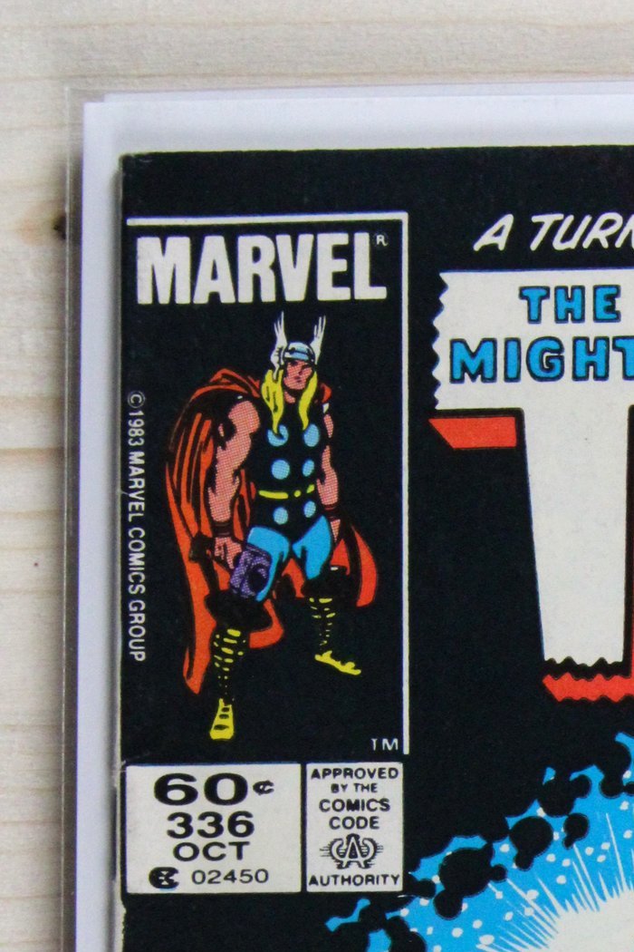 Thor #336 – Marvel (1983) 8.5 VF+ Newsstand