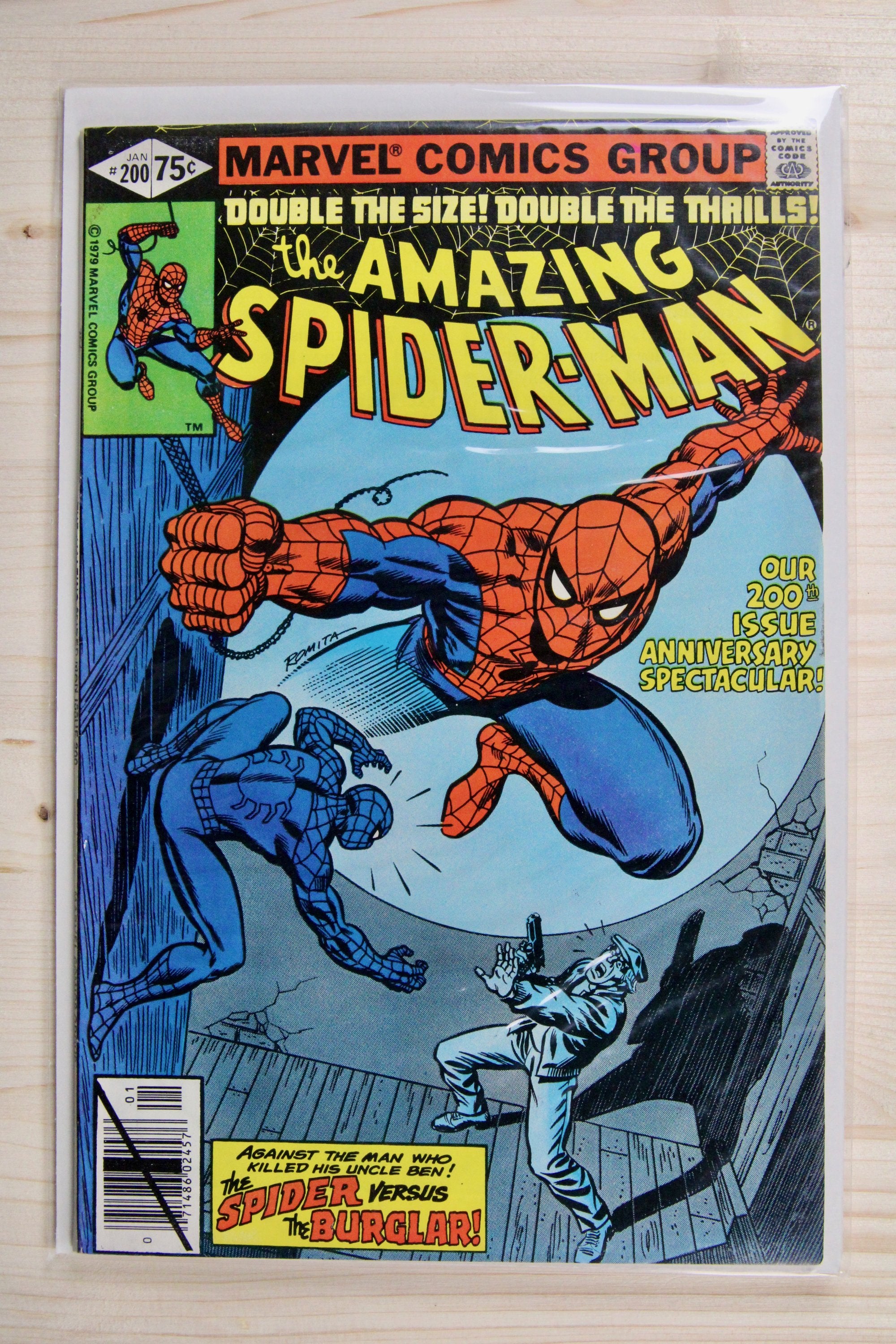 The Amazing Spider-Man #200 – Marvel (1980) 8.5 VF+ Return of the Burglar | John Romita art | Stan Lee story
