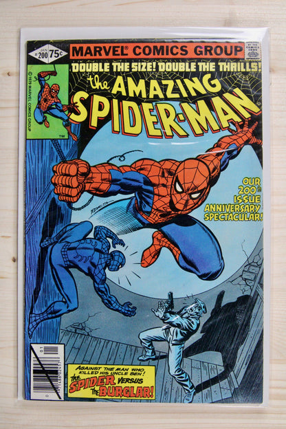 The Amazing Spider-Man #200 – Marvel (1980) 8.5 VF+ Return of the Burglar | John Romita art | Stan Lee story