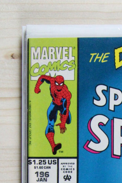 The Spectacular Spider-Man #196 – Marvel (1993) 9.2 NM- The Death of Vermin