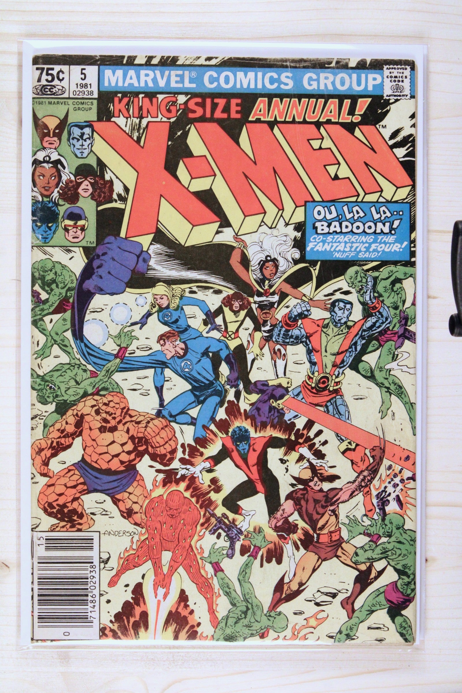 X-Men Annual #5 – Marvel (1981) 7.0 FN/VF Newsstand Edition
