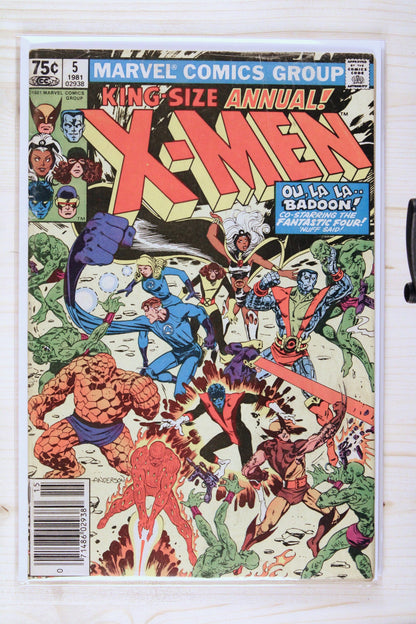 X-Men Annual #5 – Marvel (1981) 7.0 FN/VF Newsstand Edition