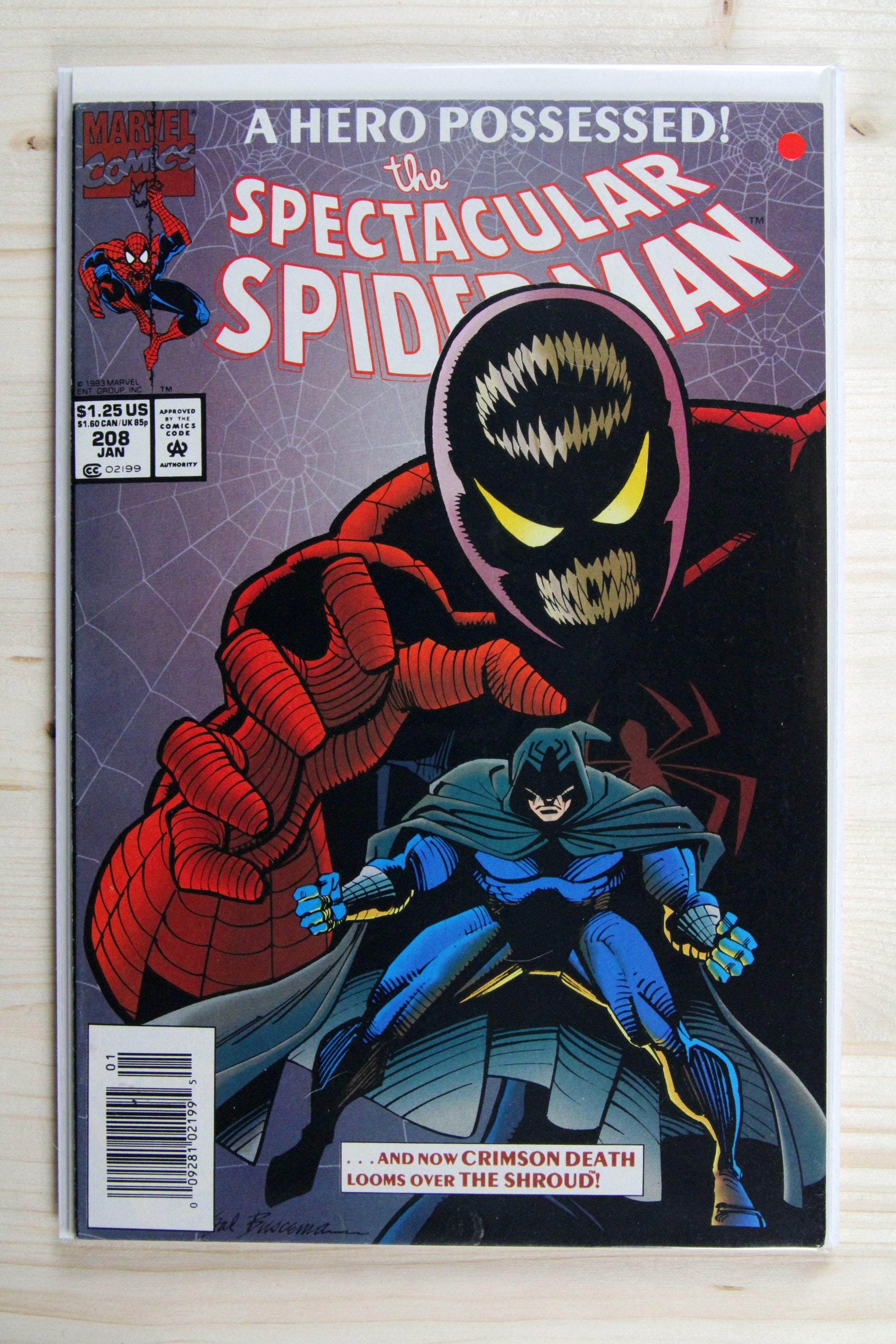 The Spectacular Spider-Man #208 – Marvel (1994) 9.2 NM- Newsstand