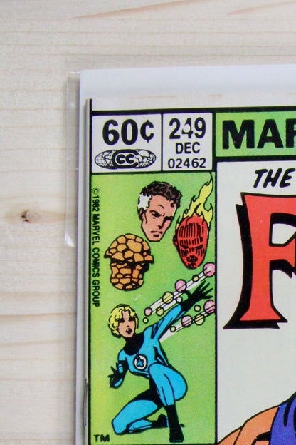 Fantastic Four #249 – Marvel (1982) 8.5 VF+ John Byrne story | Newsstand
