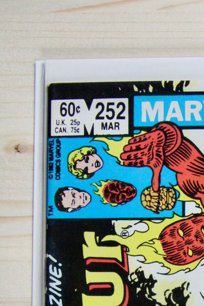 Fantastic Four #252 – Marvel (1983) 8.5 VF+ Annihilation Gambit | John Byrne story