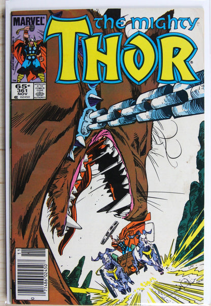 Thor #361 – Marvel (1985) 8.0 VF Newsstand