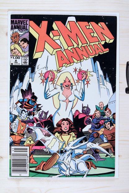 X-Men Annual #8 – Marvel (1984) 8.5 VF+ Chris Claremont story | Newsstand Edition