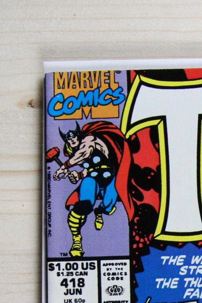 The Mighty Thor #418 – Marvel (1990) 9.0 VF/NM Joe Sinnott