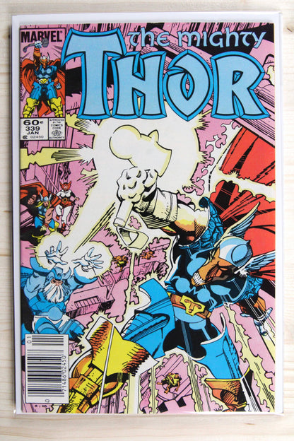 Thor #339 – Marvel (1984) 8.5 VF+ Newsstand