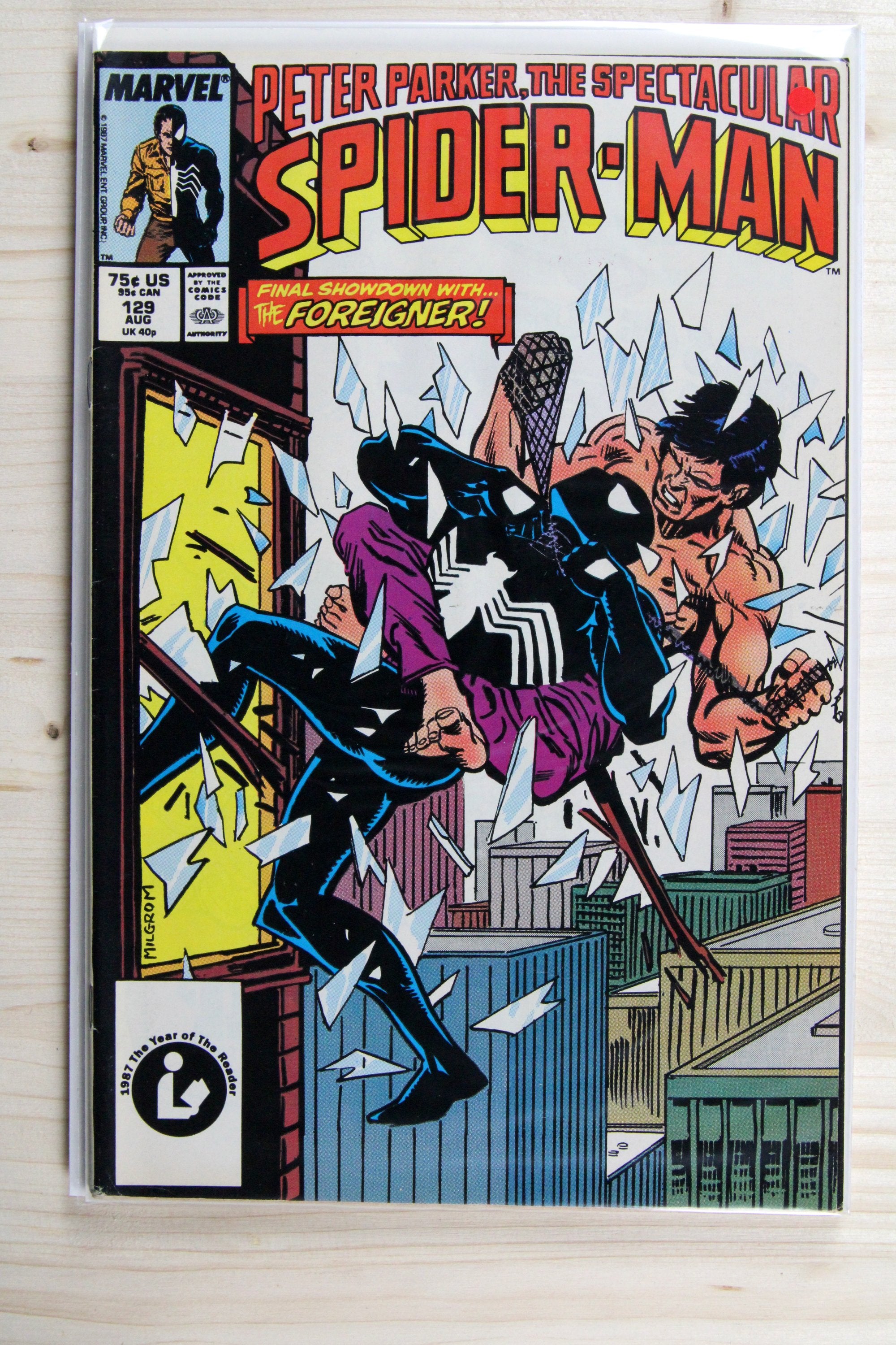 Peter Parker, The Spectacular Spider-Man #129 – Marvel (1989) 9.0 VF/NM