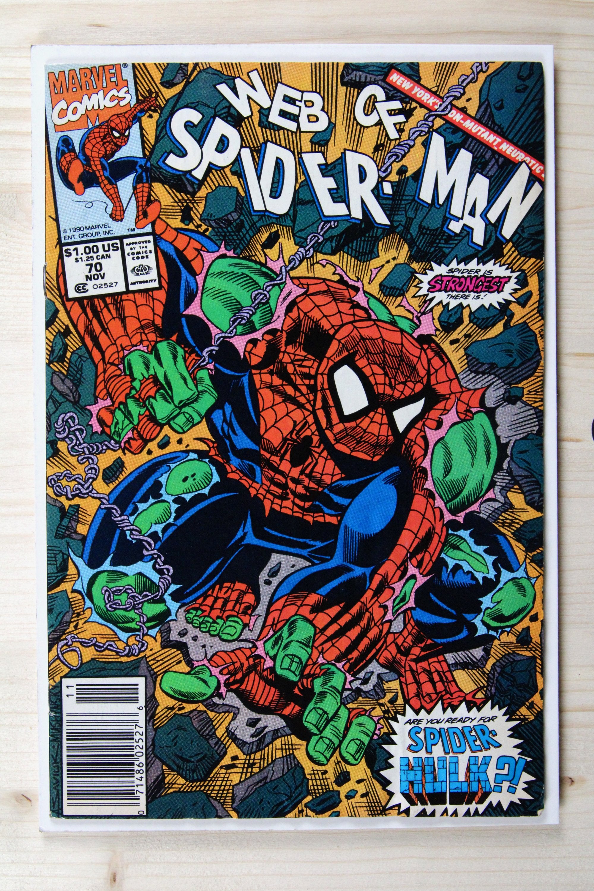 Web of Spider-Man #70 – Marvel (1990) 8.0 VF Newsstand