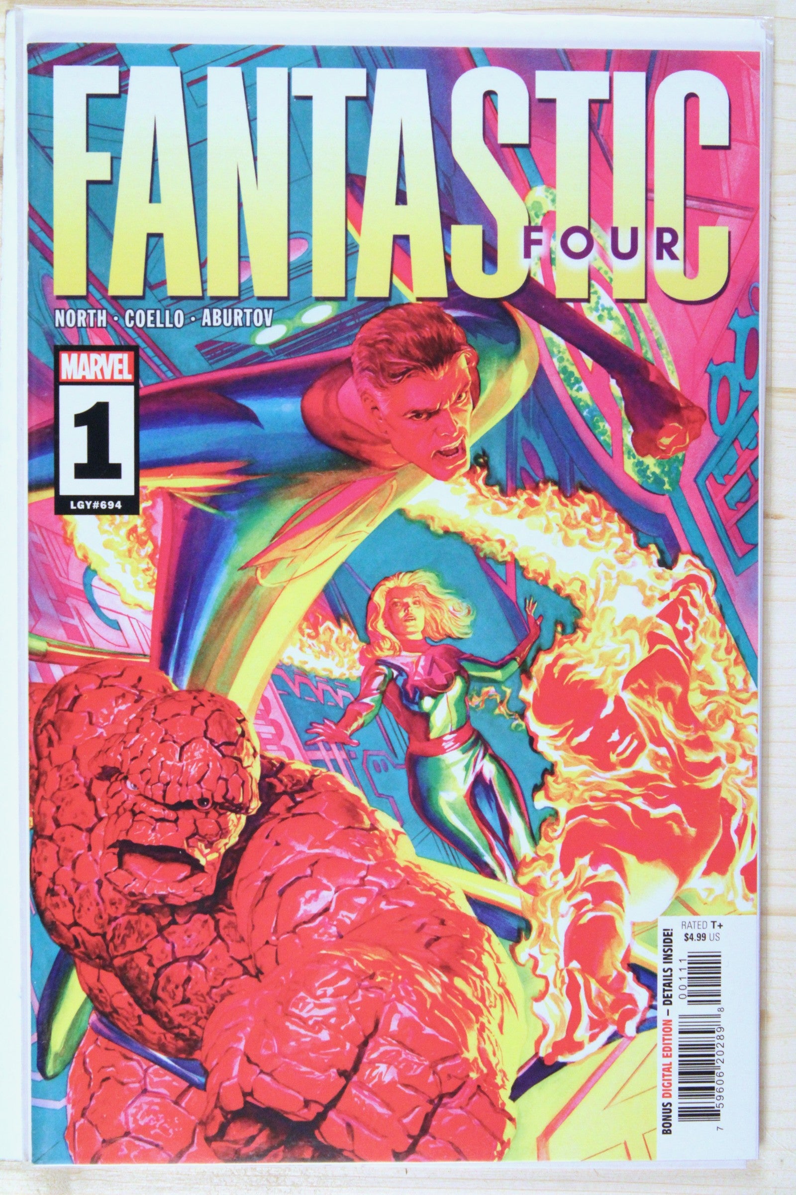 Fantastic Four #1 – Marvel (2023) 9.6 NM+ Alex Ross cover | Jack Kirby cover