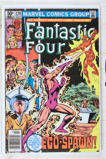 Fantastic Four #228 – Marvel (1981) 7.5 VF- Joe Sinnott cover | Newsstand Edition