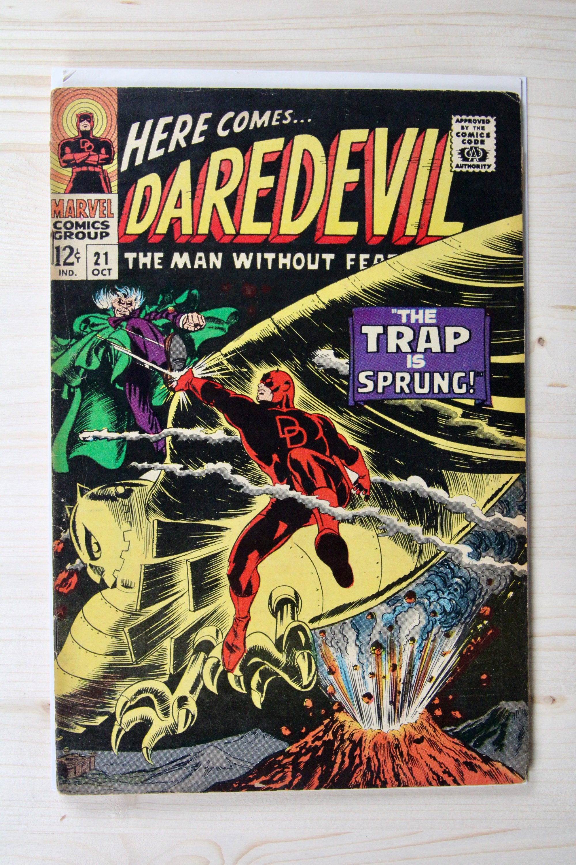 Daredevil #21 – Marvel (1966) 4.5 VG+ Stan Lee story