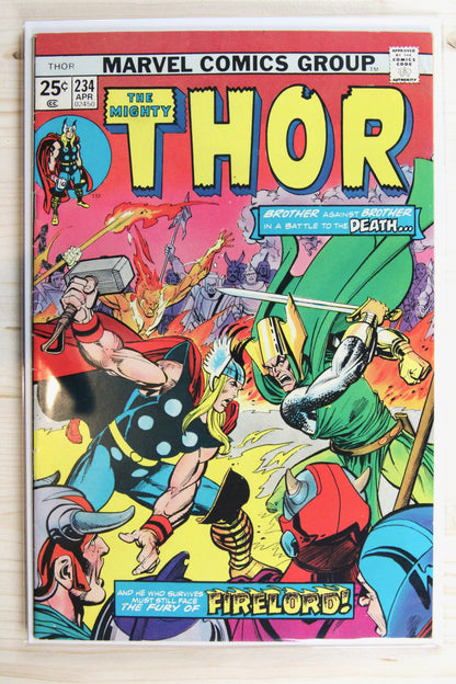 Thor #234 – Marvel (1975) 7.5 VF- Midgard Aflame | Joe Sinnott art