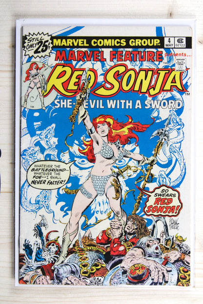 Marvel Feature: Red Sonja #4 – Marvel (1976) 7.5 VF-