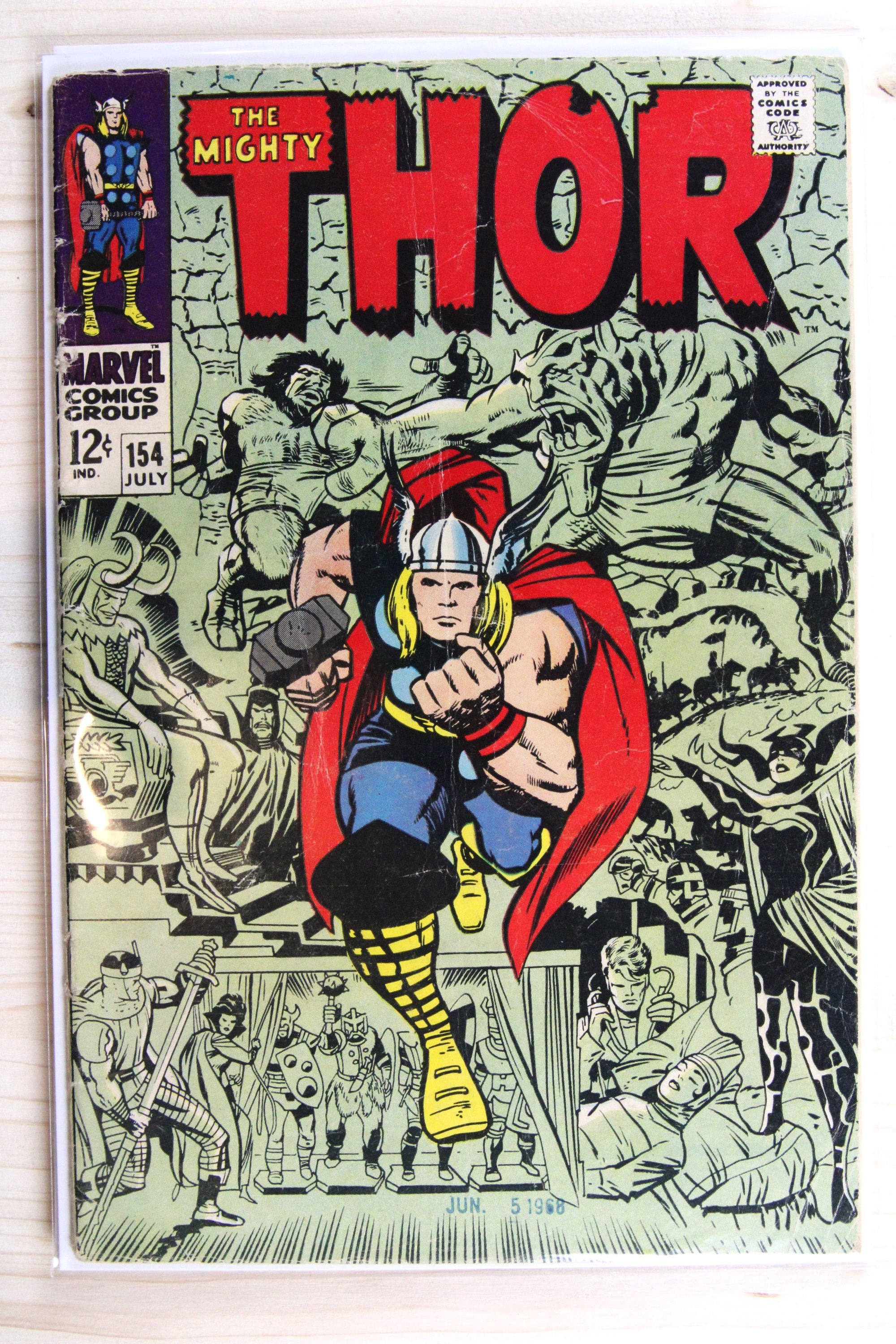 Thor #154 – Marvel (1968) 3.5 VG-