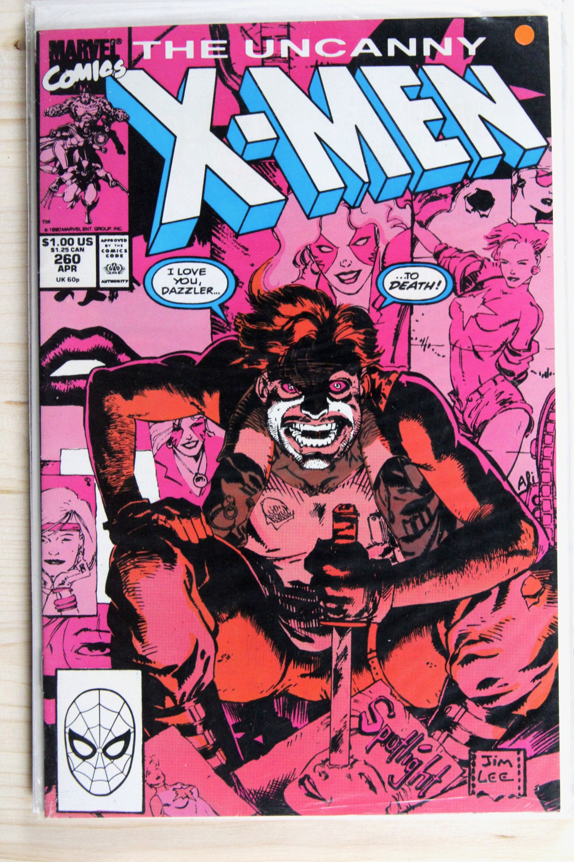 The Uncanny X-Men #260 – Marvel (1990) 9.0 VF/NM Chris Claremont story | Jim Lee art