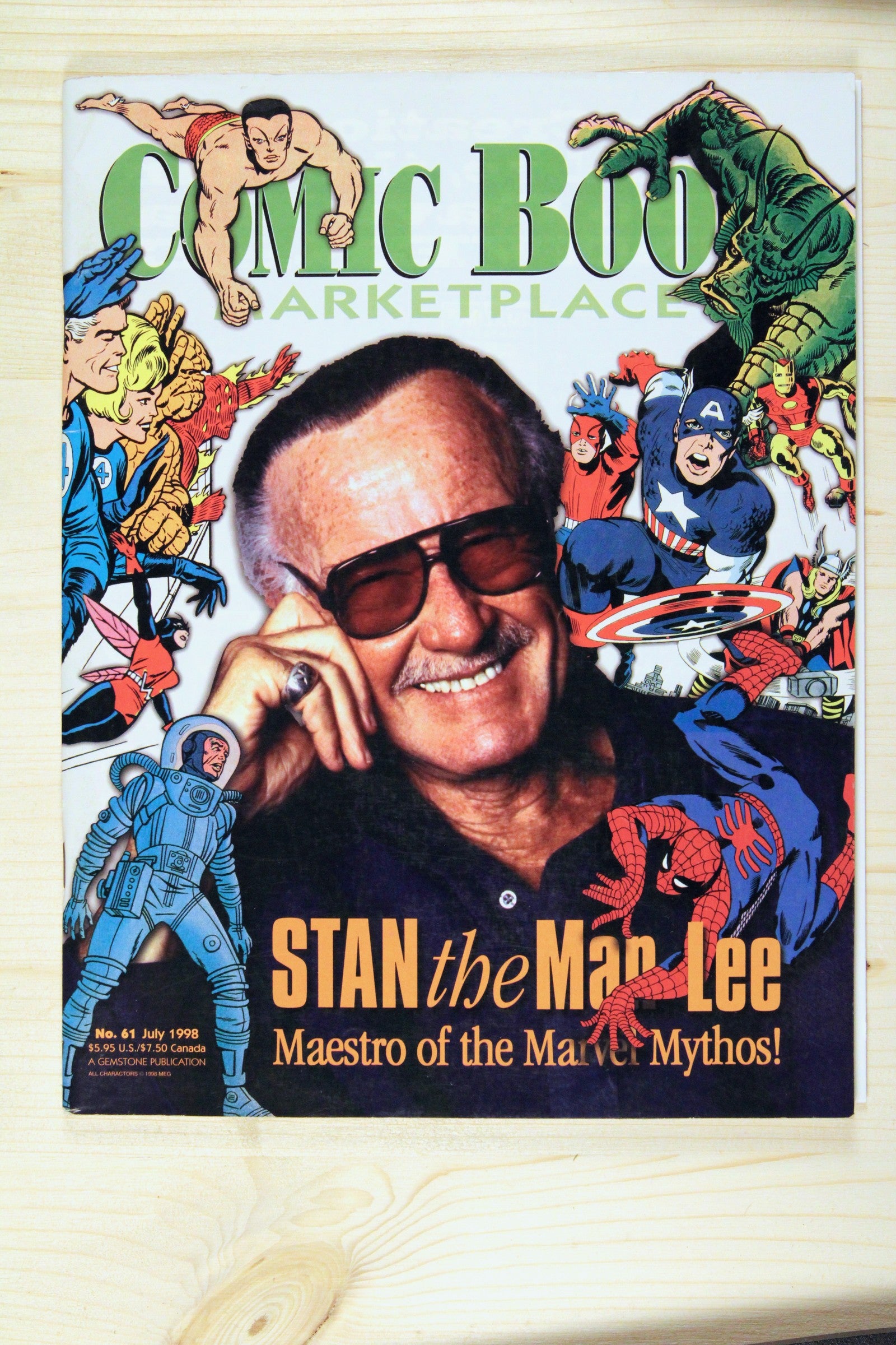 Comic Book Marketplace #61 – Gemstone (1998) 8.5 VF+ Stan Lee