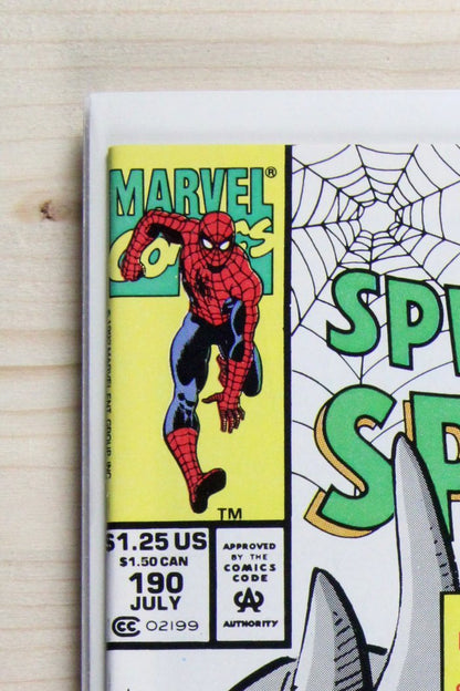 The Spectacular Spider-Man #190 – Marvel (1992) 9.2 NM- Newsstand
