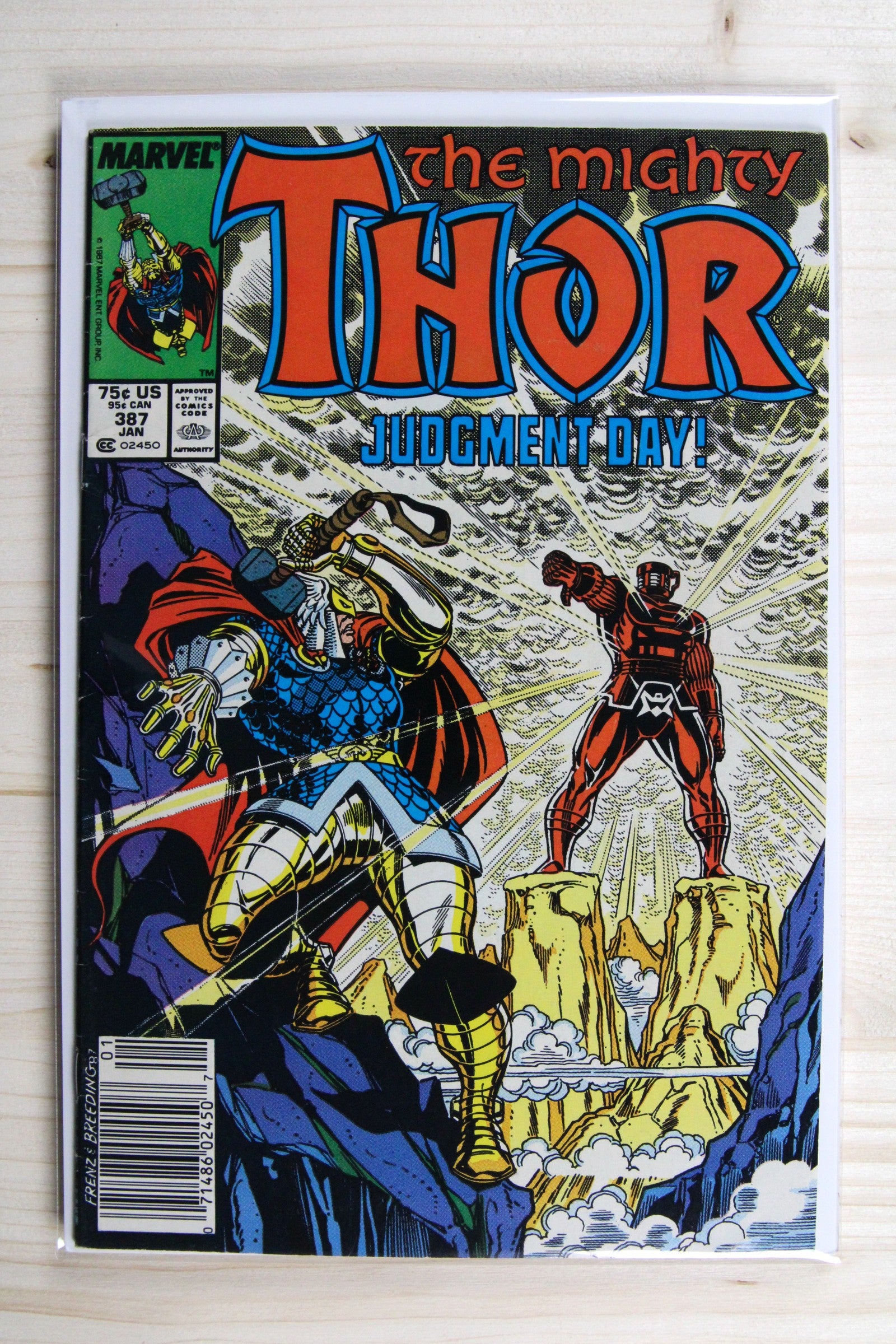 Thor #387 – Marvel (1988) 9.0 VF/NM Alone Against the Celestials